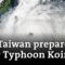 Record-breaking winds as Typhoon Koinu makes landfall in Taiwan | DW News